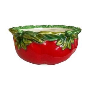 Vintage Rare Mancer Made in Italy Tomato Bowl